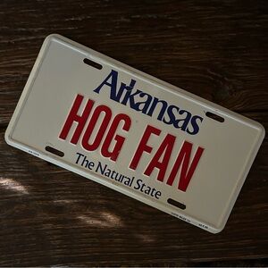 Arkansas Hog Fan License Plate